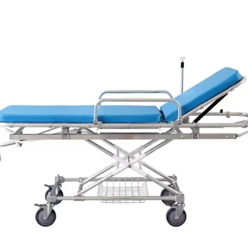 Aluminum rescue cart, rescue bed, medical first aid push