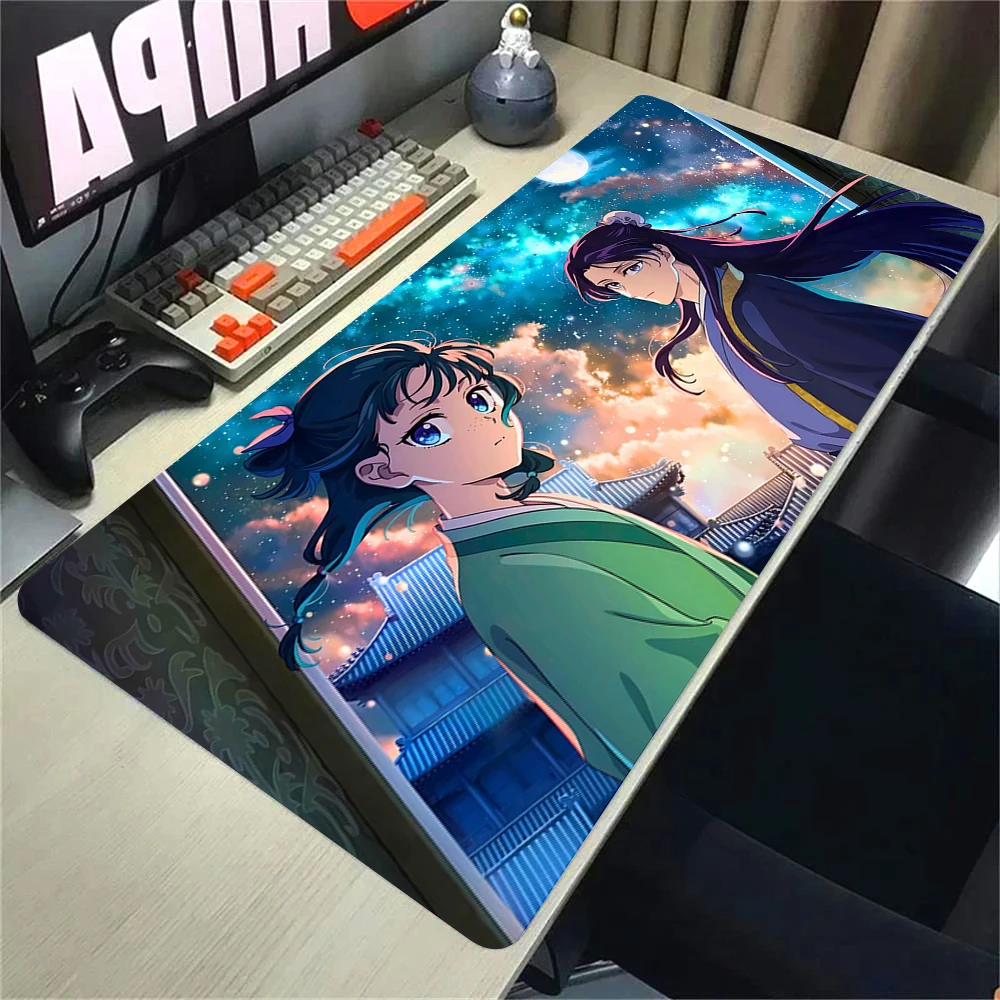 Benutzerdefiniertes Cartoon-Anime-Gaming-Mauspad „The Apothecary Diaries“, Mauspad, Tastatur-Mausmatten, PC-Zubehör, Schlafzimmer-Schreibtischunterlage