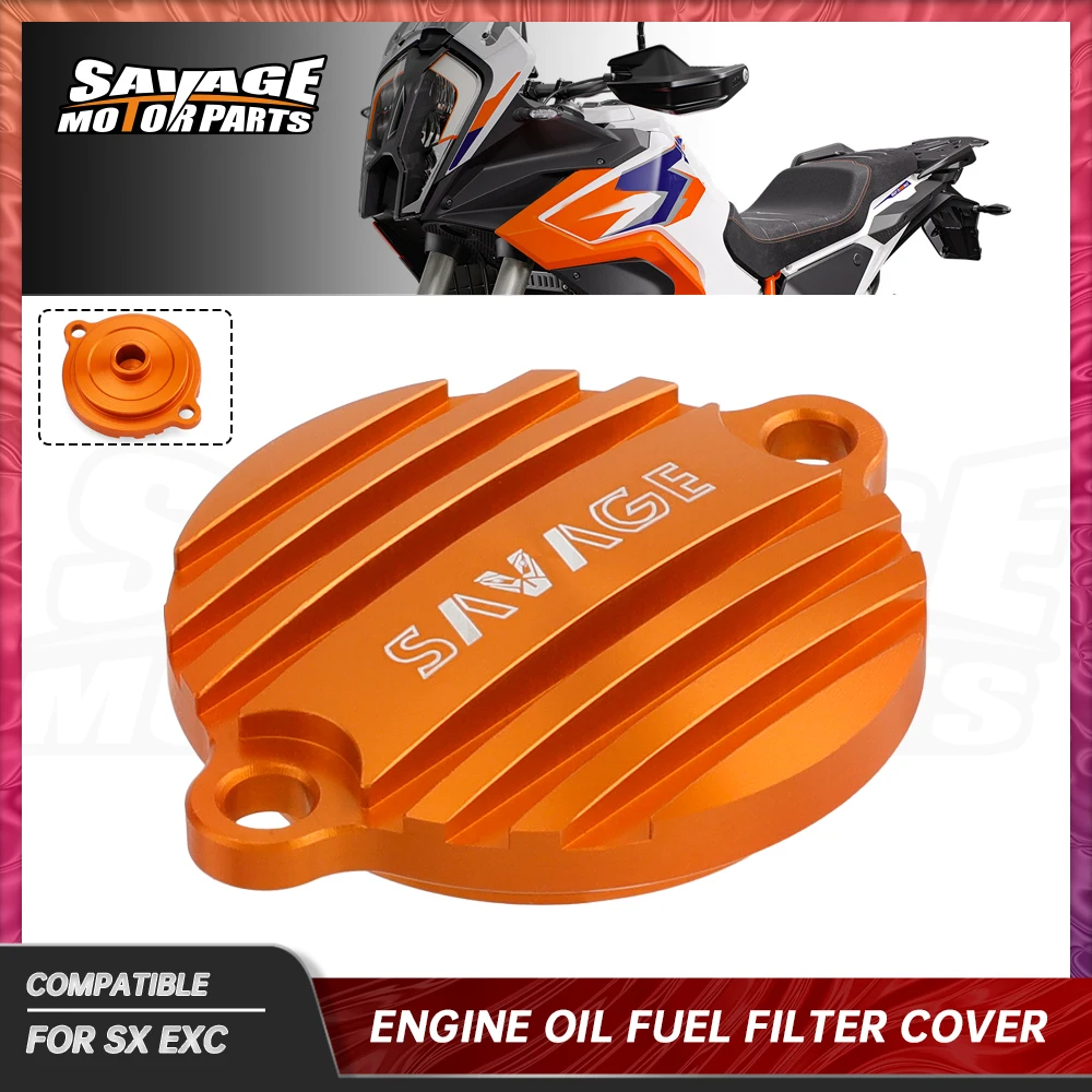 Motorcycle Engine Oil Fuel Filter Cover For 450 500 690 790 890 950 990 1050 1190 1290 SX XC EXC SMC Duke Adventure Supermoto