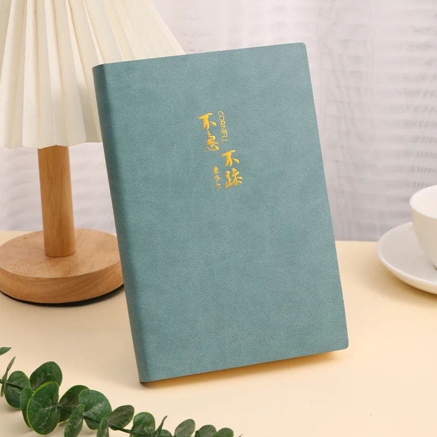 A5 Soft Leather Notebook Thickened Ins High Appearance Diary Customization Manual, Meeting Minutes, Planning Book