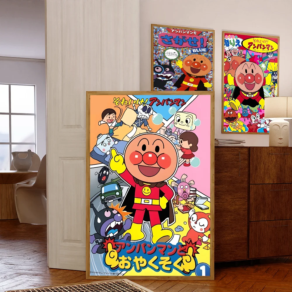 Anime A-Anpanman Classic Vintage Posters HD Quality Wall Art Retro Posters for Home Room Wall Decor