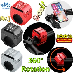 360° Rotation Bicycle Mobile Phone Rack Holder Ring Shaped Invisible Mountain MTB Bike Cycling Phone Mount Navigation Bracket