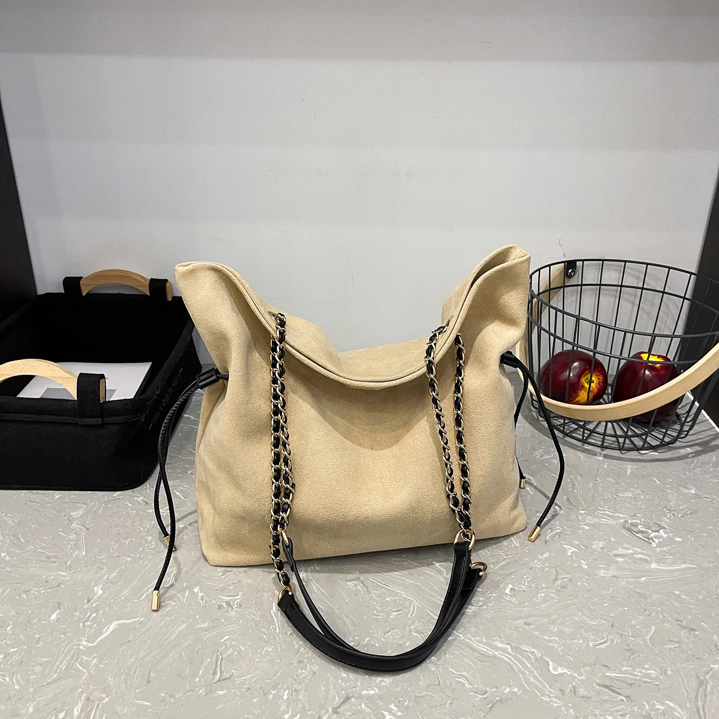 2025 가을 겨울 레트로 미니멀리스트 대용량 크로스바디 숄더백, 여성용 조절 가능한 스트랩 토트백, 도시 필수품