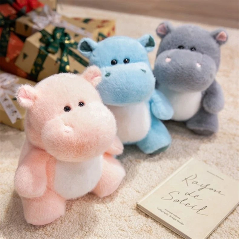 

23CM Super Soft Kawaii Hippopotamus Plush Toy Sleeping Comfort Cushion Pillow Hippopotamus Doll as a Birthday and Christmas Gift