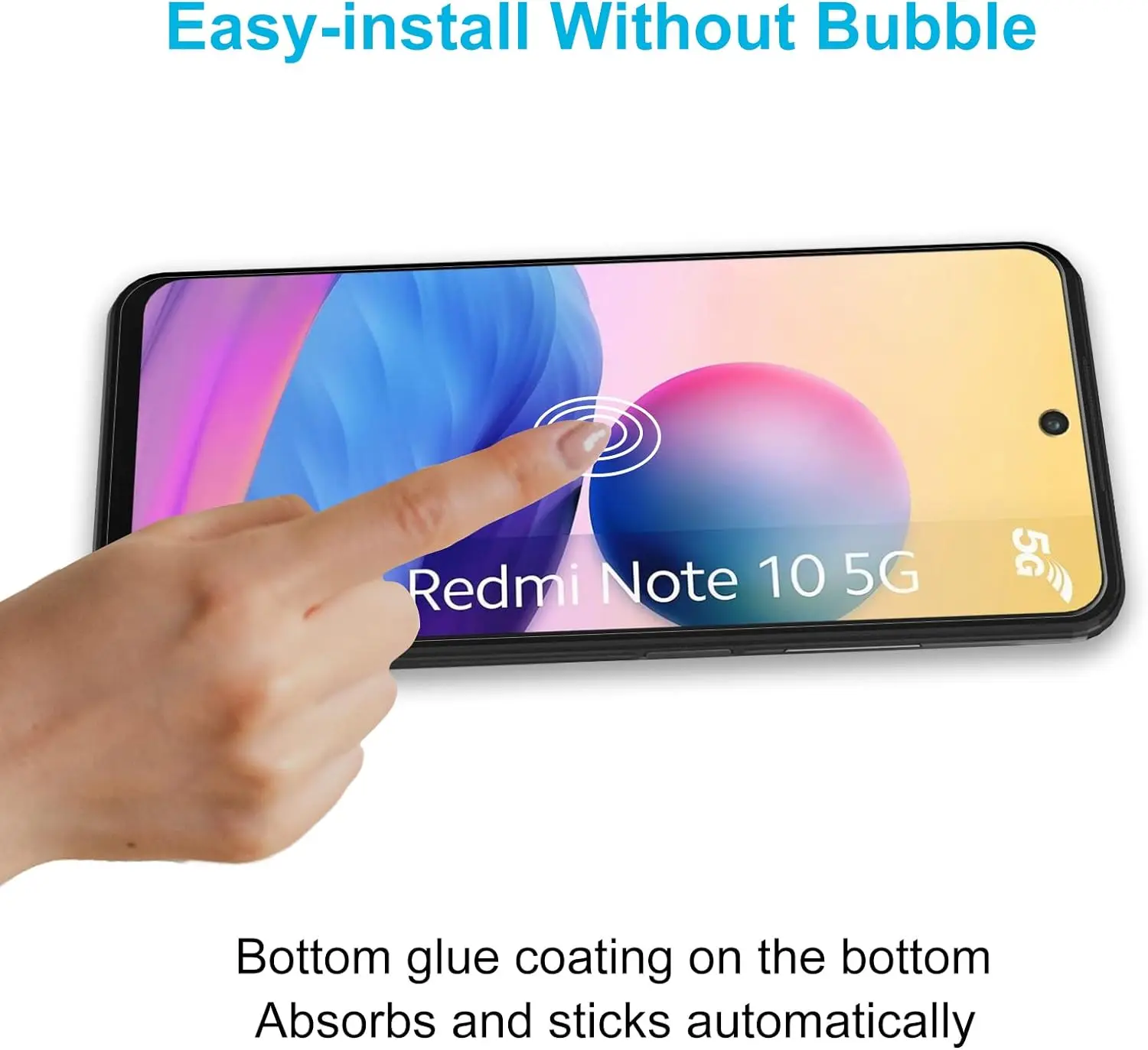 لشاومي ريدمي نوت 10 5G 2/4 قطعة HD فيلم الزجاج المقسى #3