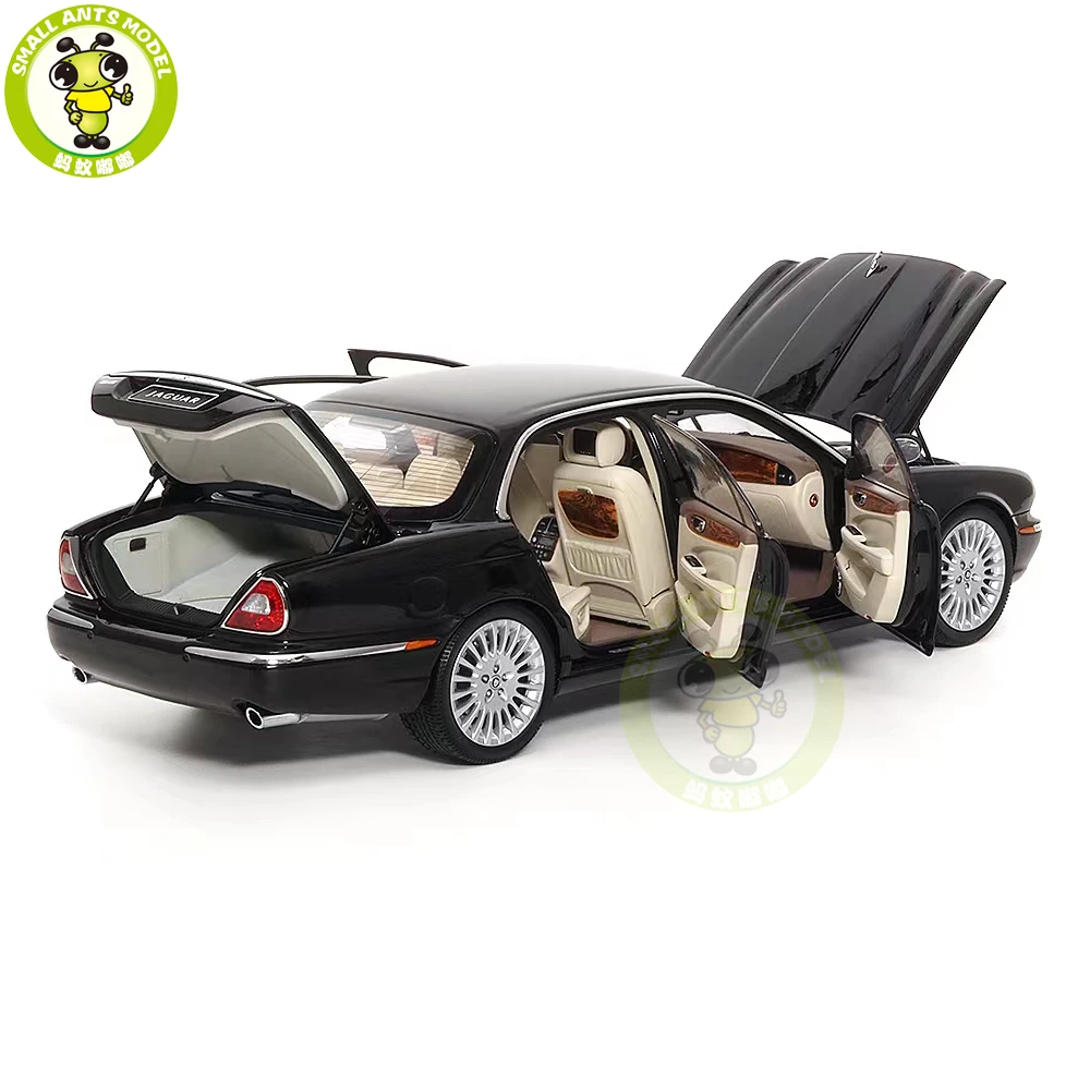 1/18 XJ X350 XJ6 Almost Real 810501 Black Diecast Model Toy Car Gifts For Father Friends