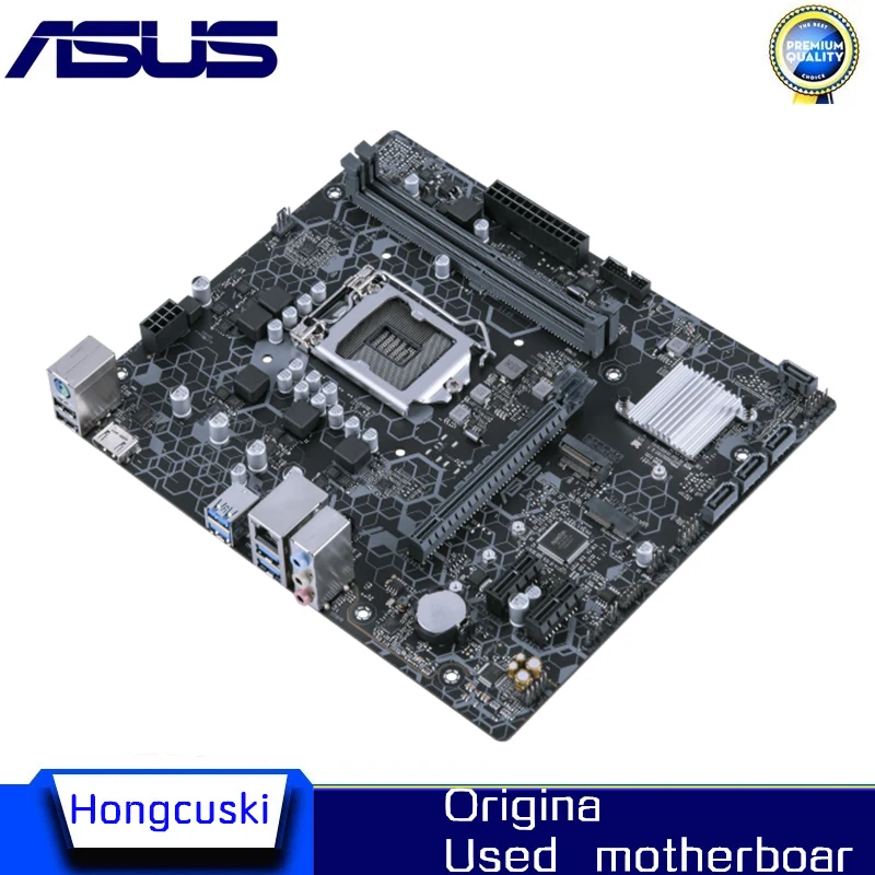 Para Asus B560M-P desktop original usado para intel b560 ddr4 PCI-E 3.0 placa-mãe lga 1200 usb3.0 m.2 sata3