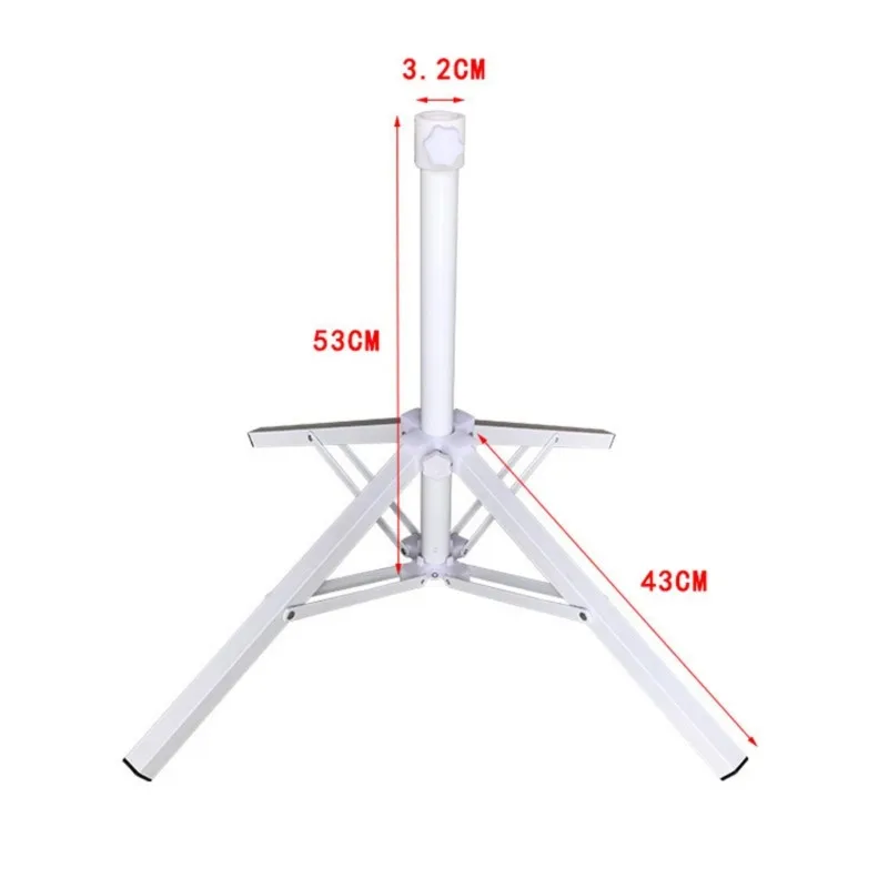 

A25F-Outdoor Beach Sun Umbrella Advertising Umbrella Floor Four-Leg Tripod Foldable/Portable Umbrella Stand Base