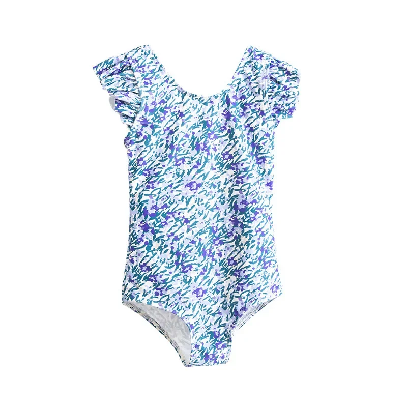 

PearlPaddlers Children One-Piece Suits Girls Swimsuit Cute Print Fast Dry Baby Girl Spa Kids Girls Swimsuit