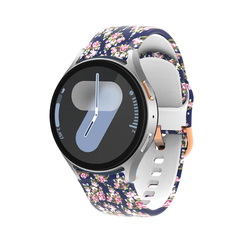 Cinturino mimetico donna per orologio Samsung 7 6 5 pro 44mm 40mm 45mm cinturino in Silicone morbido FE per bracciale Galaxy Watch7