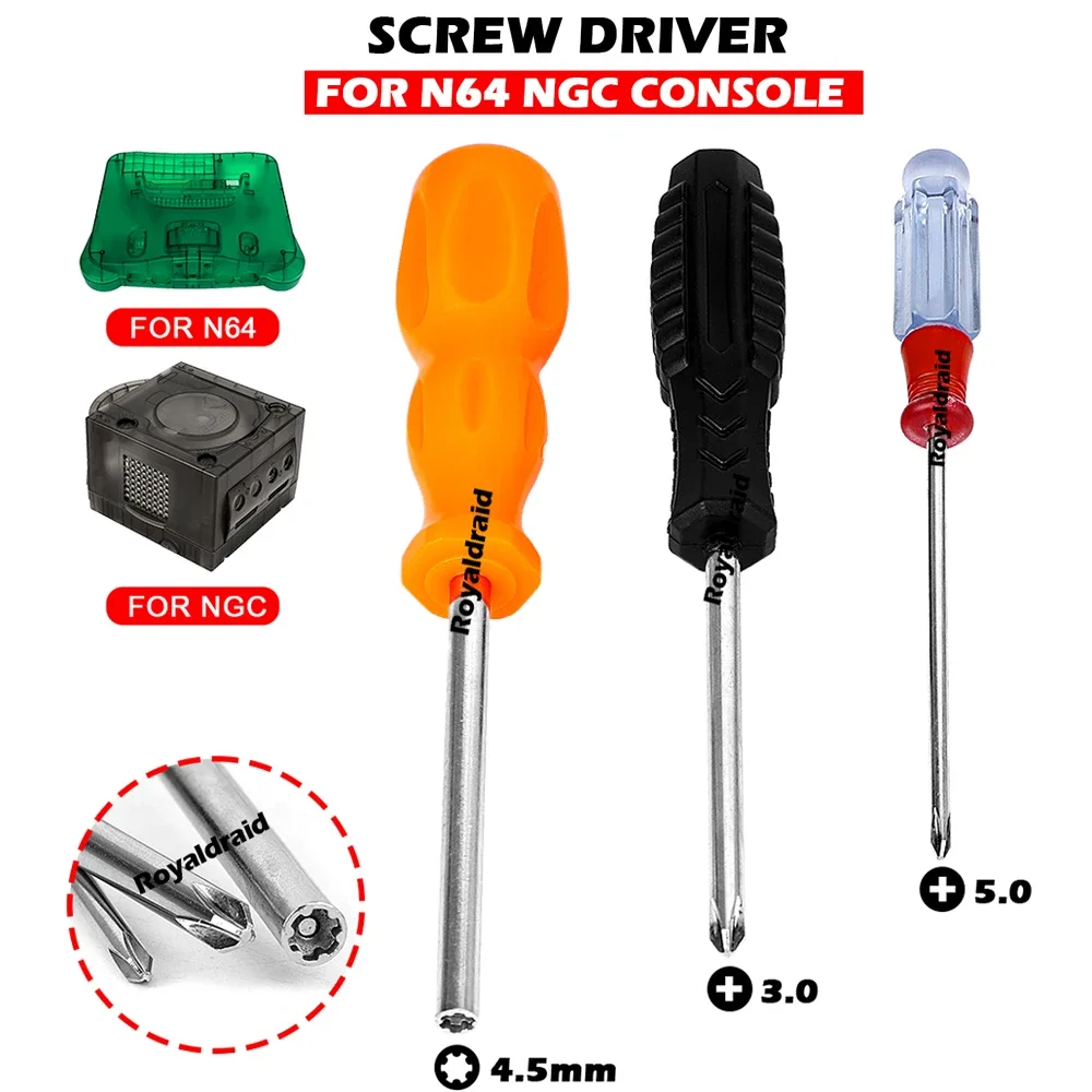 Full Set Security Screwdriver Repair Opening Tool For NGC N64 Gaming Console Screw driver