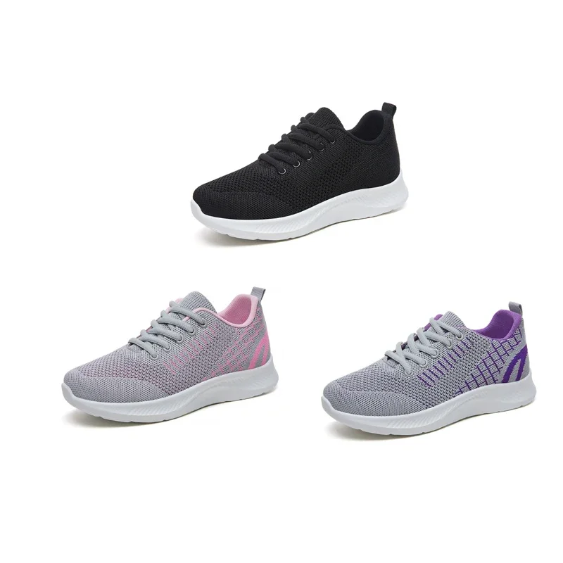 

Women's New Trend Spring Summer Training Tennis Shoes Soft Soles Comfortable Casual Running Shoes Lace Up Hiking Sneakers