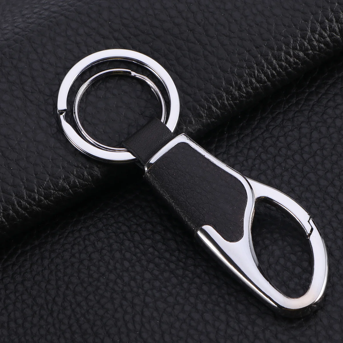 Portachiavi intarsiato in metallo per uomo Resistente ai graffi Design elegante Portachiavi durevole Portachiavi organizzatore