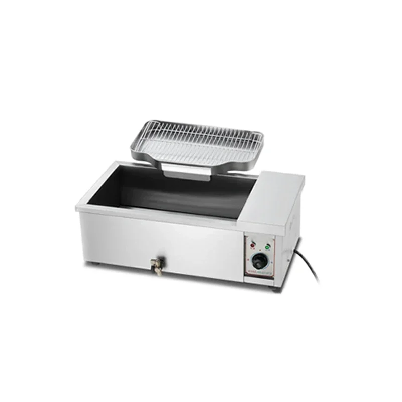 الأجهزة المنزلية مقلاة كهربائية اسطوانة واحدة عالية الطاقة الفولاذ المقاوم للصدأ المقلاة الكهربائية