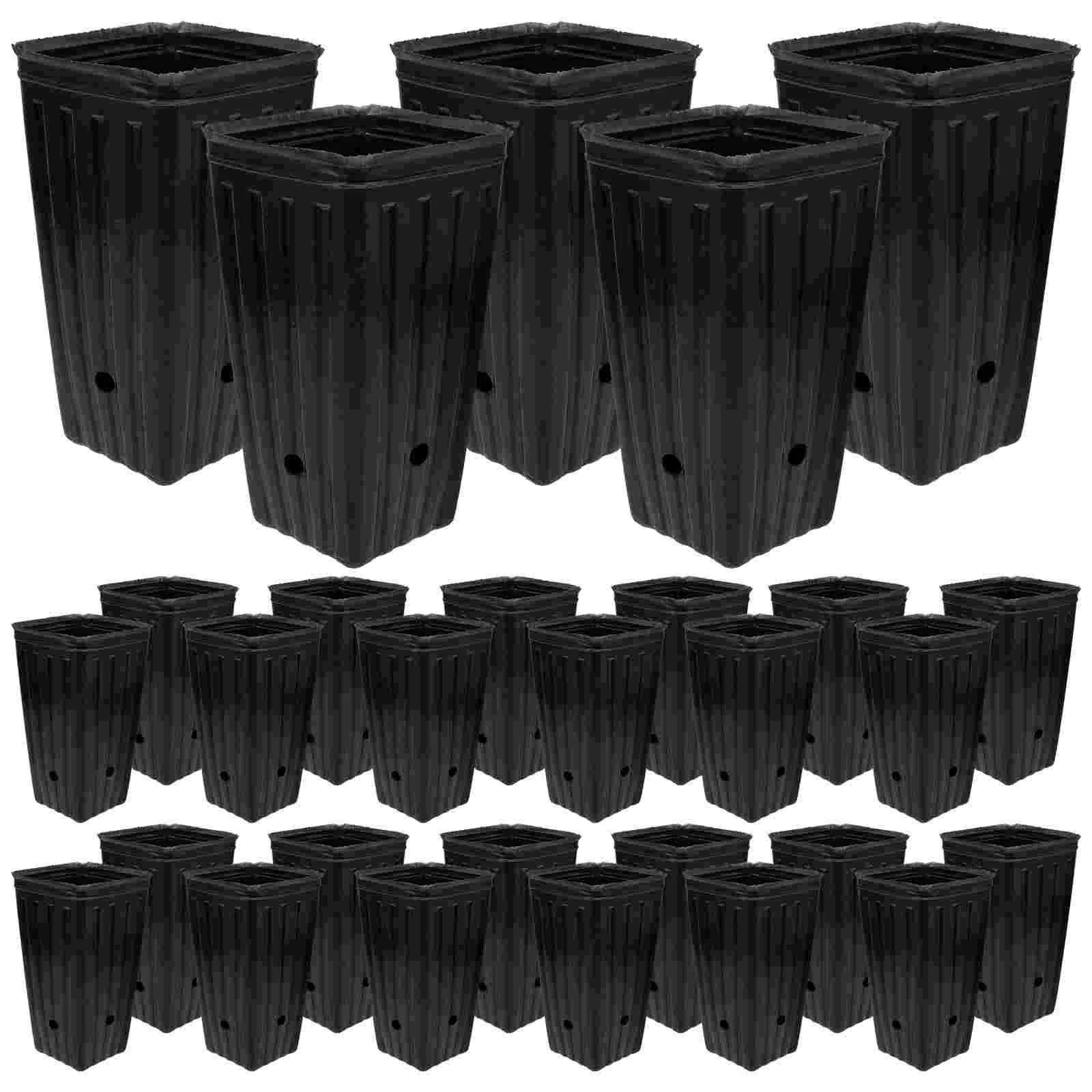 30 Pcs Tall Seedling Pot Plant Growing Cup Nursery Pots Outdoor Garden Nutrition Supply Gardening Flower