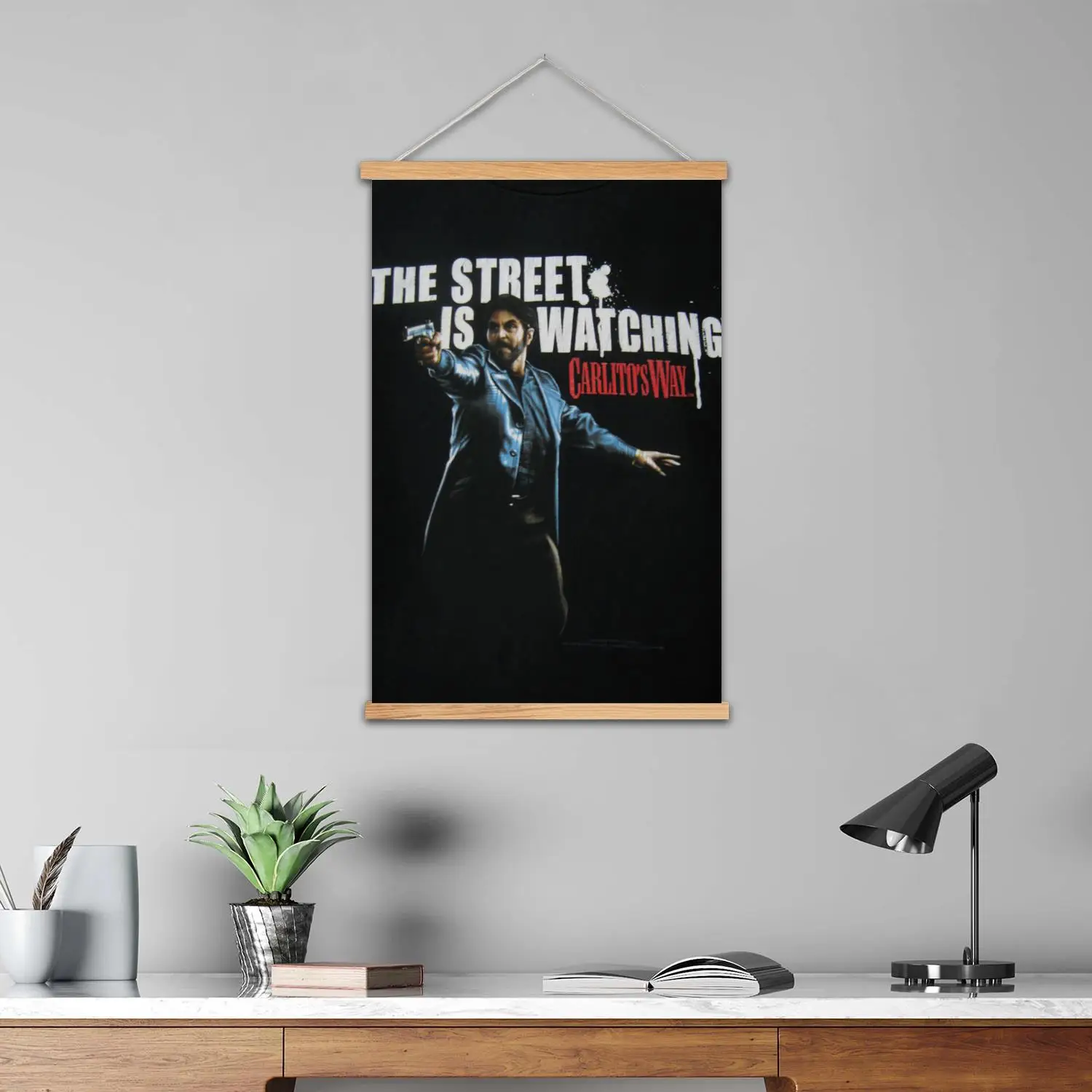 carlitos طريقة مؤطرة جدار اللوحة قماش ملصق فني وفن جدران، ديكور غرفة نوم الأسرة الحديثة، الملصقات، اللوحة الزخرفية