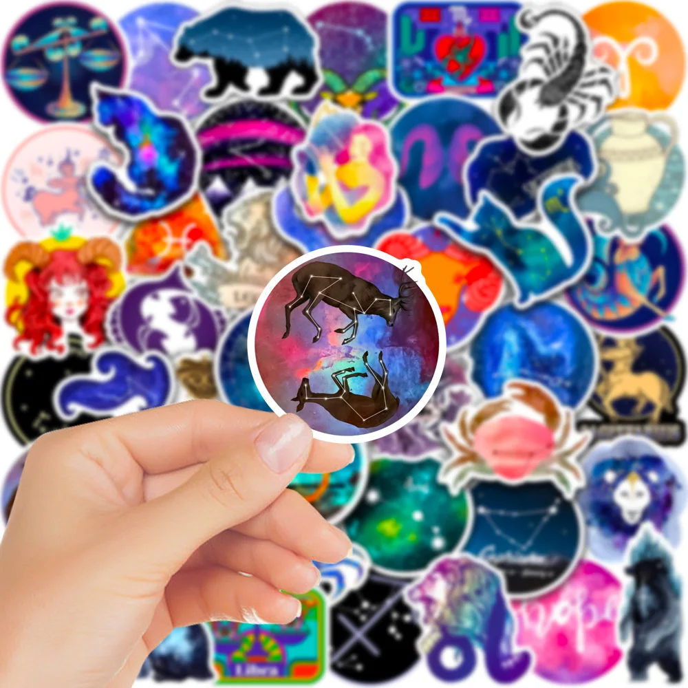10/30/50PCS The Twelve Zodiac Signs Graffiti Stickers Creative Cartoon Decal Notebook Phone Guitar Skateboard Waterproof Sticker