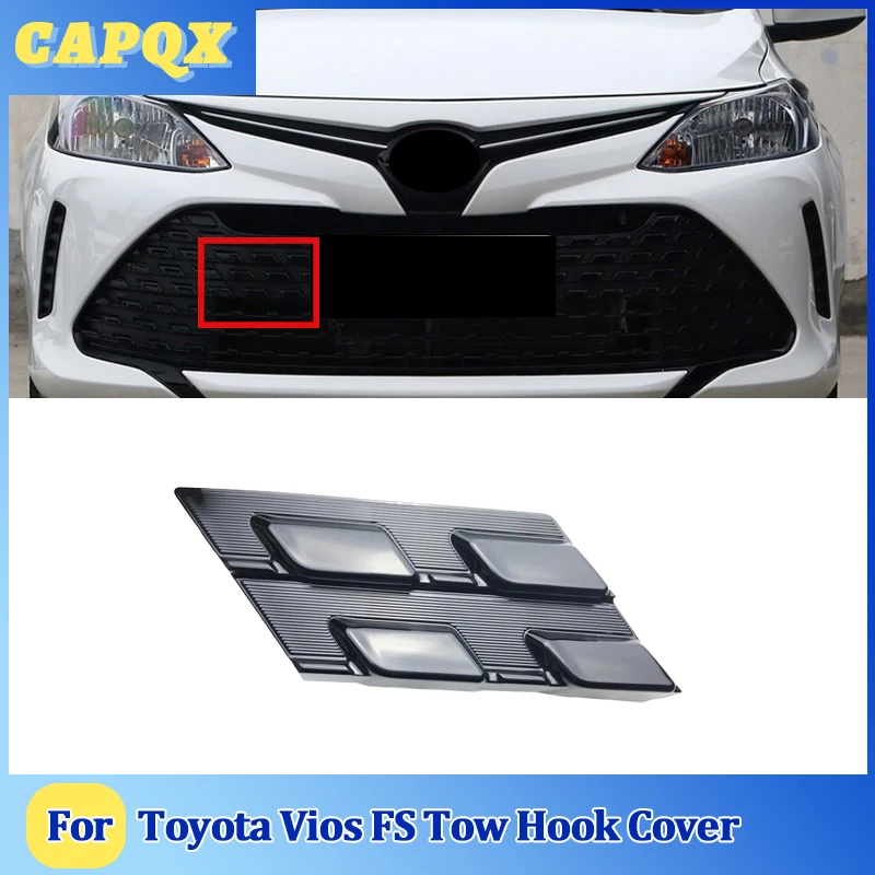 For Toyota Vios FS  2017 18 19 Bumper Trailer Cover Tow Bracket Cover Bumper Tow Hook Cover Cap