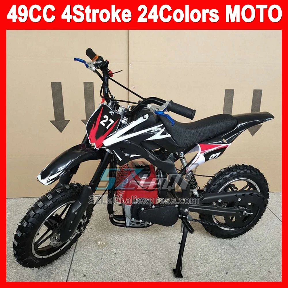 49CC 4-Stroke ATV OFF-road Gasoline Motorcycle Mountain OFF Road Dirt Mud Pit Tukeng Mud Beach Racing MOTO Dirt Bike Motorbike