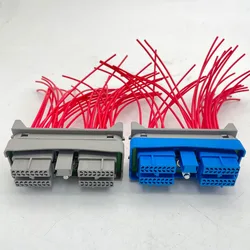 64 Pin C4.2 4.4 6.4 6.6 7.1 Engine Computer Board Plug  Connector Terminal 245-1043 245-1042 For Caterpillar Excavator Parts