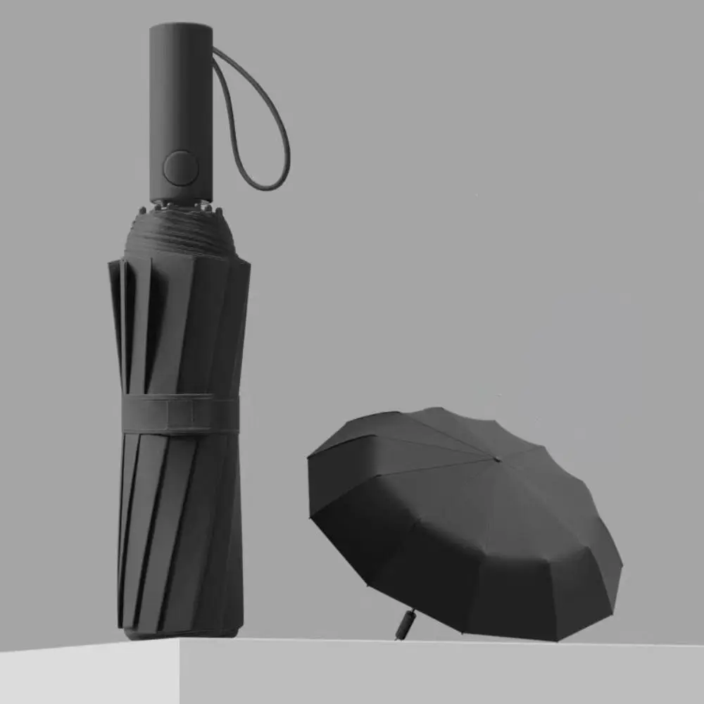 

60 Bones Automatic Folding Umbrella Super Large Reinforce Structure Windproof Umbrella Lightweight UV Protection Umbrella