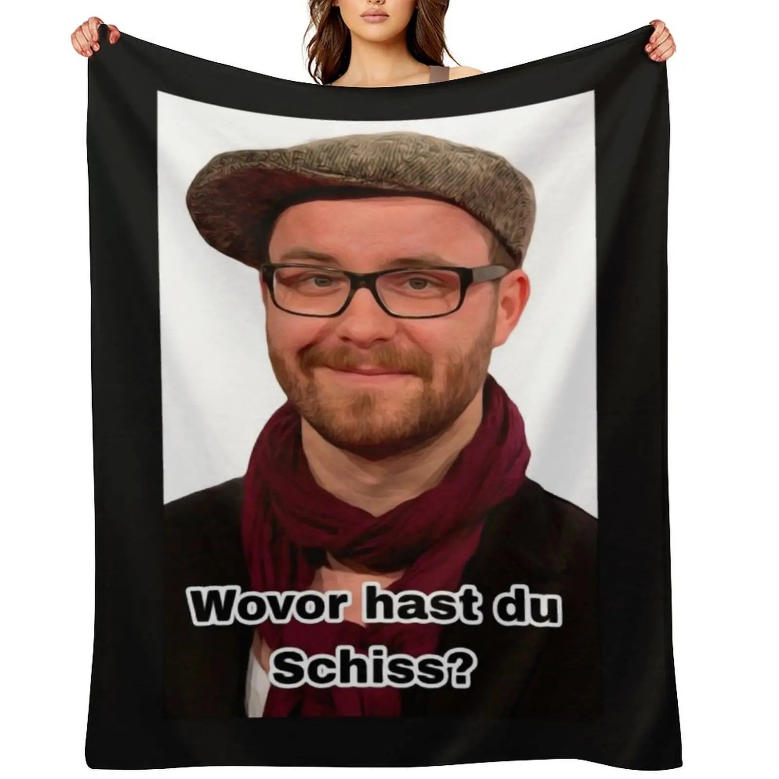 

Mark Forster What are you scared of Meme Throw Blanket Cute Plaid Nap Bed Warm Blankets