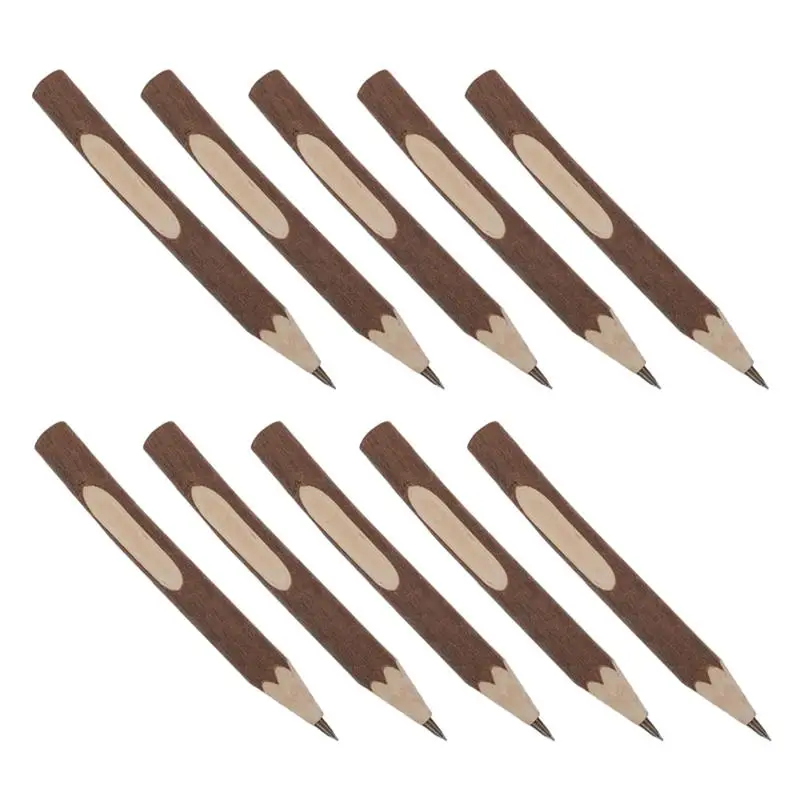10 Stücke Log 13 CM Mini Kurze Bleistift Student Anfänger Halbe Bleistifte Woodcase Holz Kinder Schreiben Malerei Zeichnung Skizze