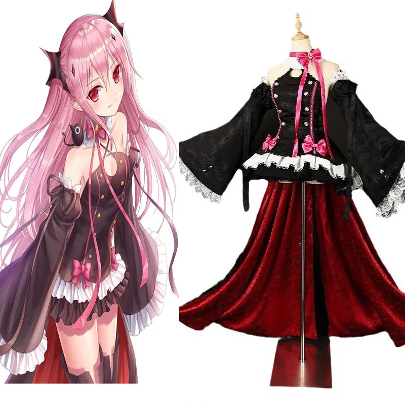 

Anime Krul Tepes Of The End Costume Cosplay Owari no Seraph Halloween Party Role Play Clothing Suit Stage Wear dl;1