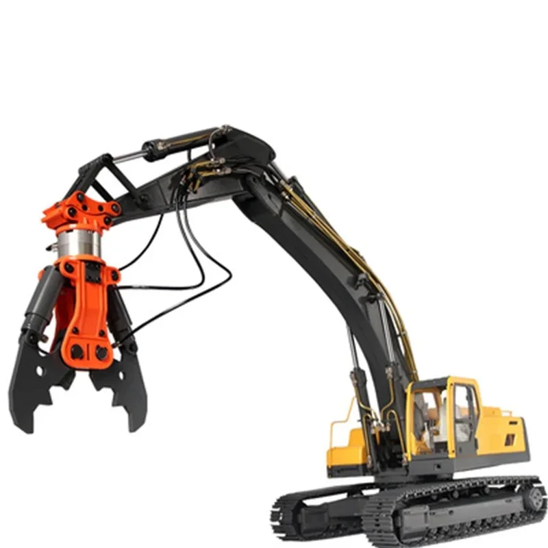 RC 1/14 Metal Hydraulic Shear Scissor for Tamiya Hydraulic Excavator Loader Dump Truck for MAN VOLVO Trailer Tipper DIY Parts
