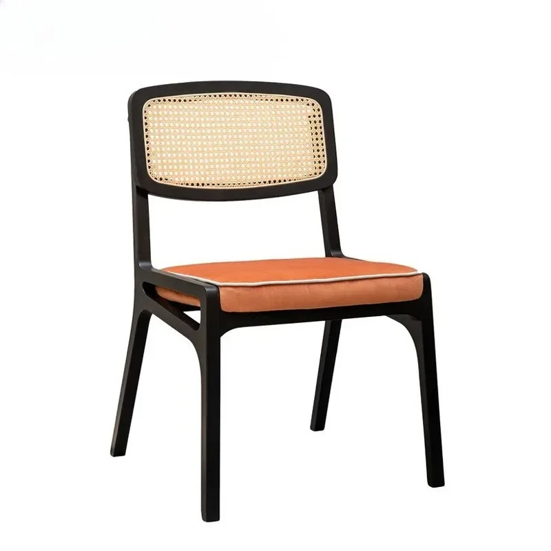 Hotel restaurant dining chairs, solid wood soft bag chairs, banquet chairs