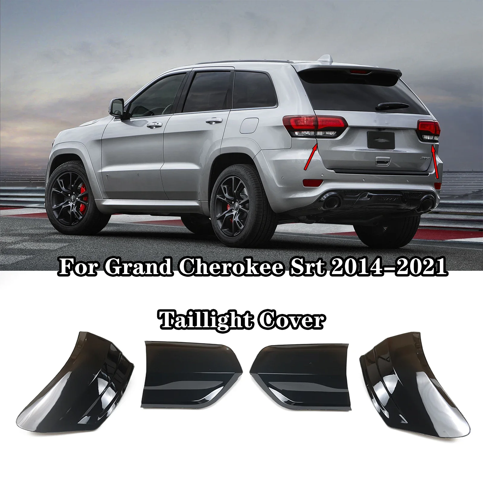 

Для 14-21 Jeep Grand Cherokee все модели 2014-2021 A пара (левая и правая) дымчато-Черная задняя фара