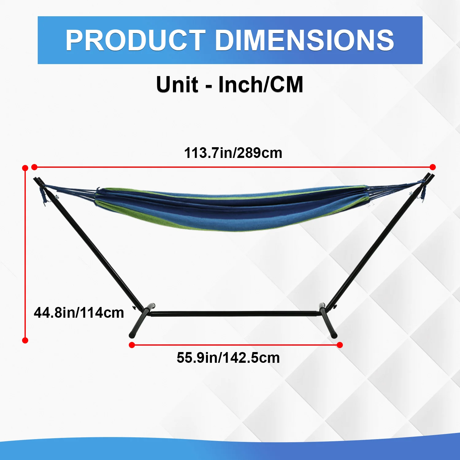حامل أرجوحة معلق للكرسي، حامل أرجوحة حسية من الفولاذ شديد التحمل، حامل محمول قابل للتعديل مع حقيبة حمل (بدون أرجوحة) #6