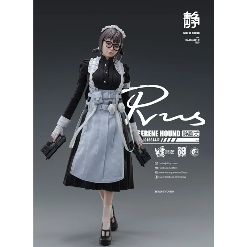 I8 Toys 501S614-R 1/6 Soldier Model Silent Dog Cerberus Serene Hound Rus Maid Team Mobile Doll Toy Handmade In Stock