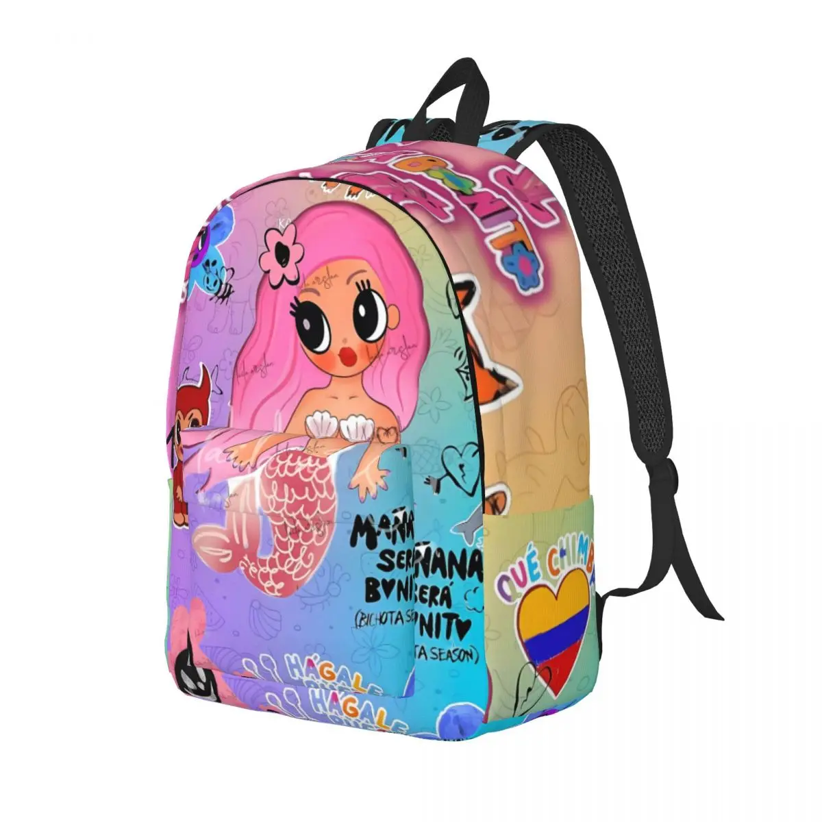 LIKE-Manana-sera-bonito-Karol Printed Lightweight Casual Schoolbag For School, Outdoor, Shopping, Office 15.7in 17.7in