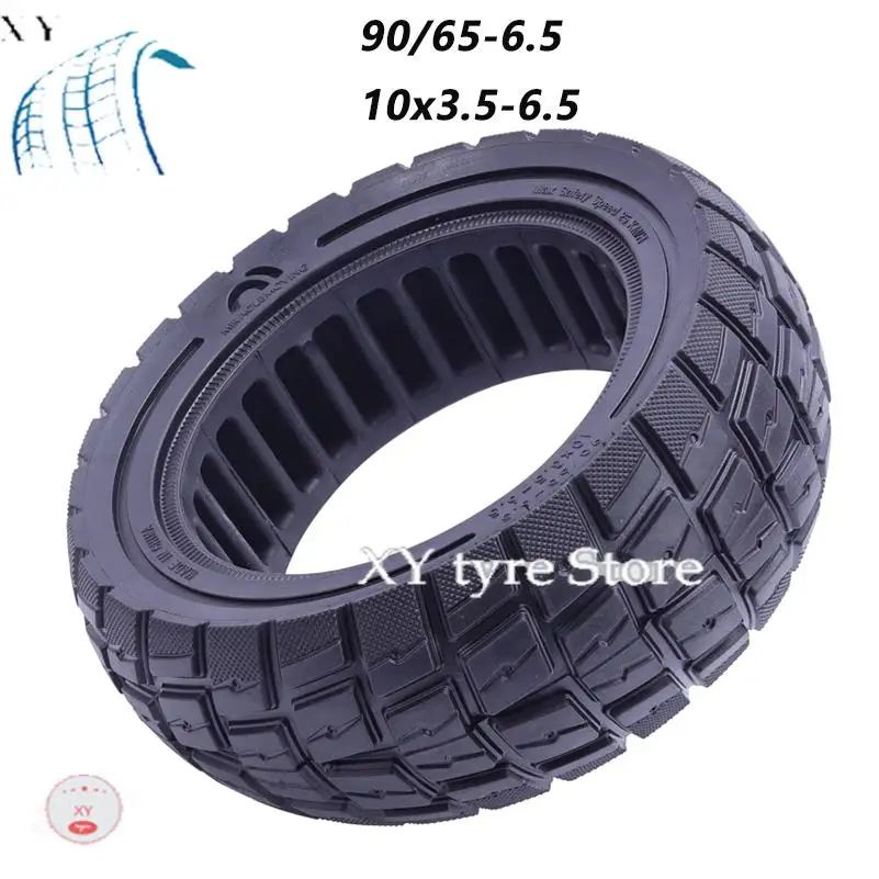 90/65-6.5 10x3.5-6.5Off-road Solid Tyre For Electric Scooter Shock-absorbing Inner Honeycomb Explosion-proof Tire Parts
