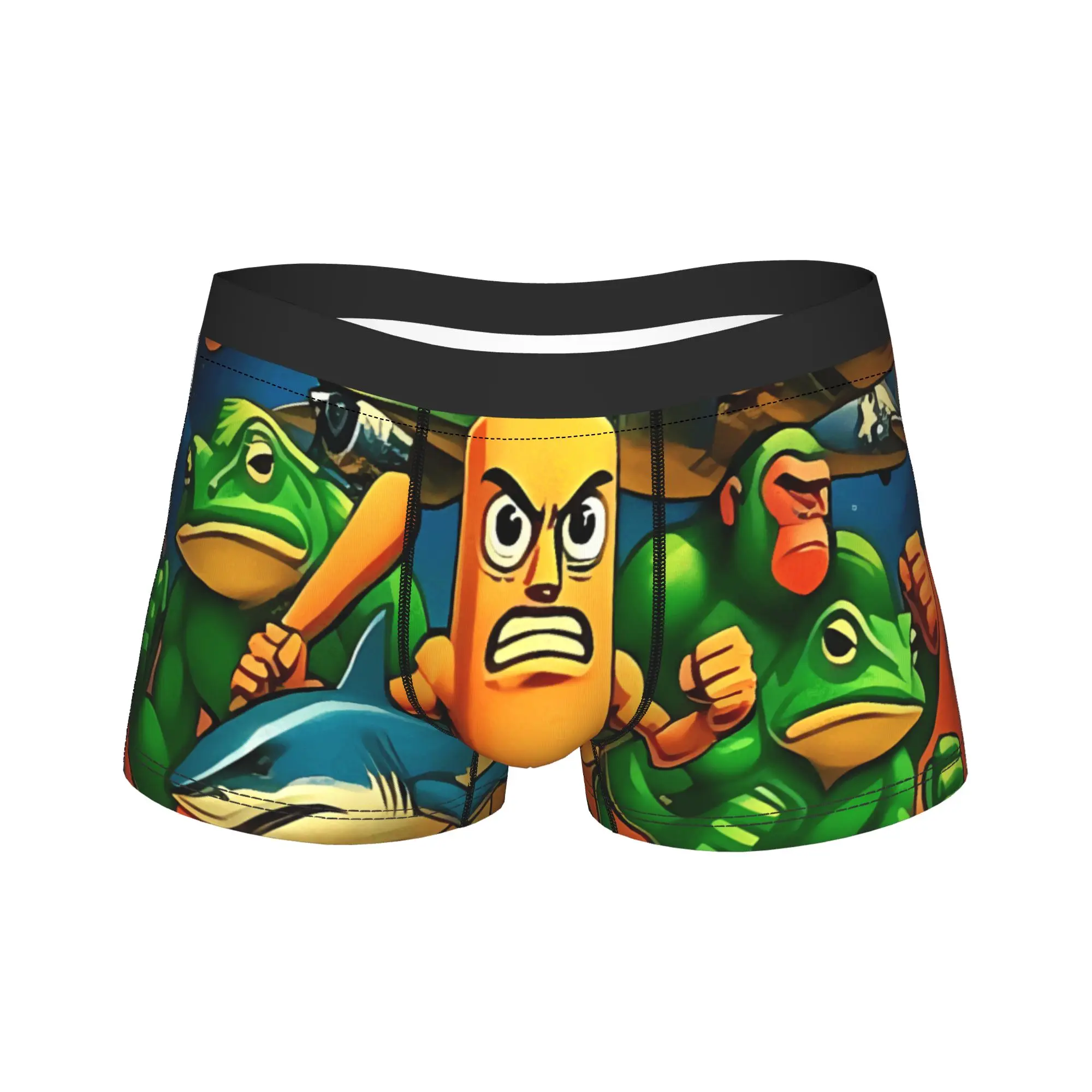 

Итальянские забавные мужские трусы-боксеры больших размеров с принтом