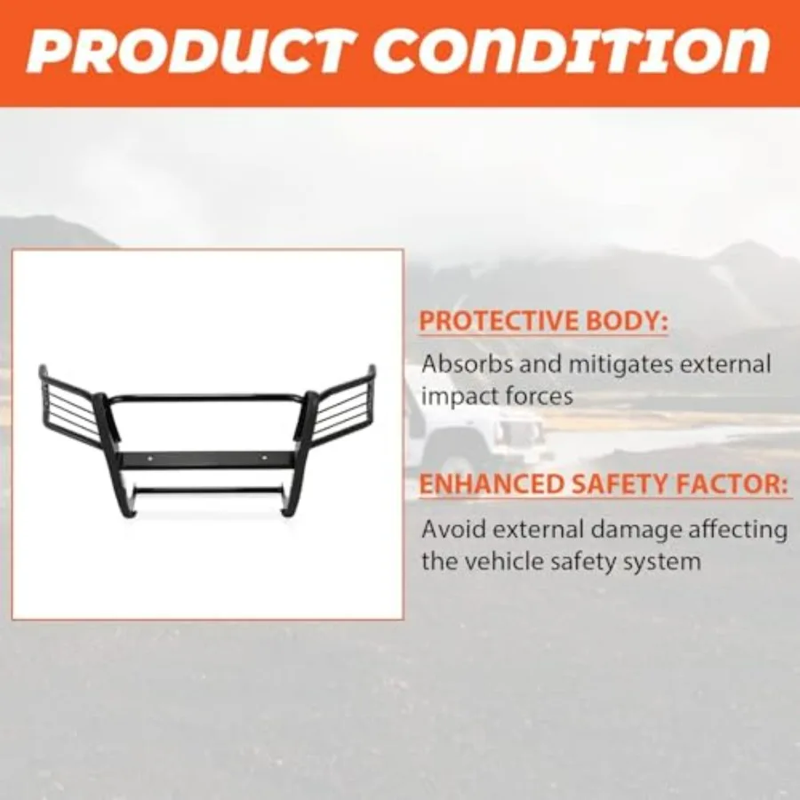 Kojem Brush Grill Guard Compatible with 2005-2014  Tacoma Front Bumper Grille Guard Protection Bull Bar Powder Coated Steel Bla