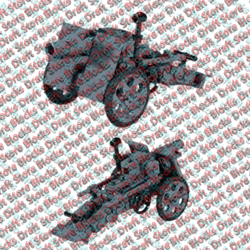 QWERT Heavy Artillery Gun Model MOC Building Bricks War Equipment Modular Technology Gifts Holiday Assemble Toys Suit