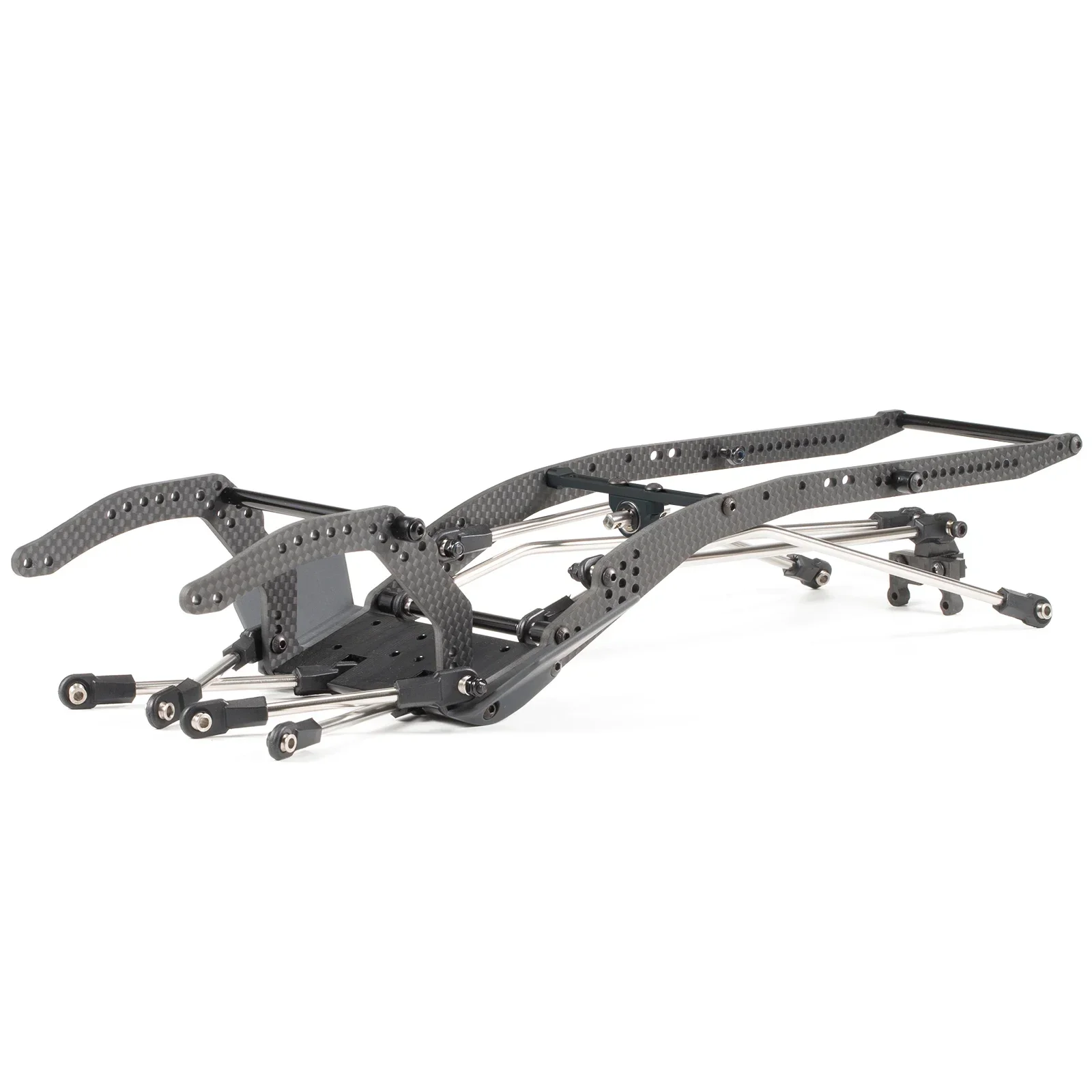 Carbon Fiber LCG Chassis Kit & Link Kit for 1/10 RC Rock Crawler Upgrade Parts for Capra F10 Axle Custom Build