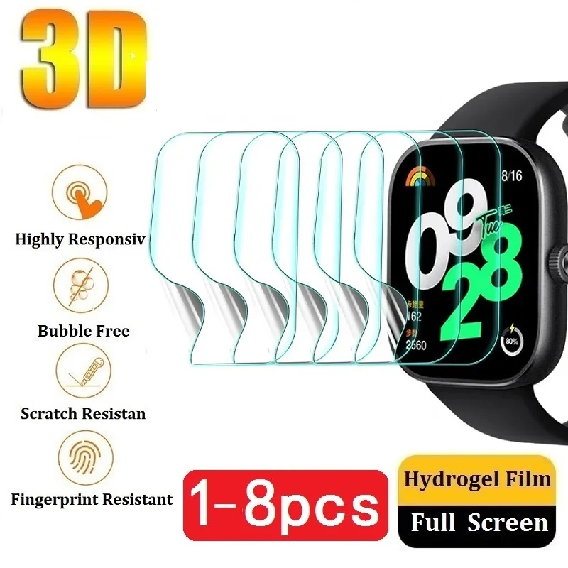 

For Redmi Watch 4 3 2 Lite Redmi Watch 3 Active Screen Protector Protective Film for Redmi Watch 3 Active 4 Hydrogel Film Foil