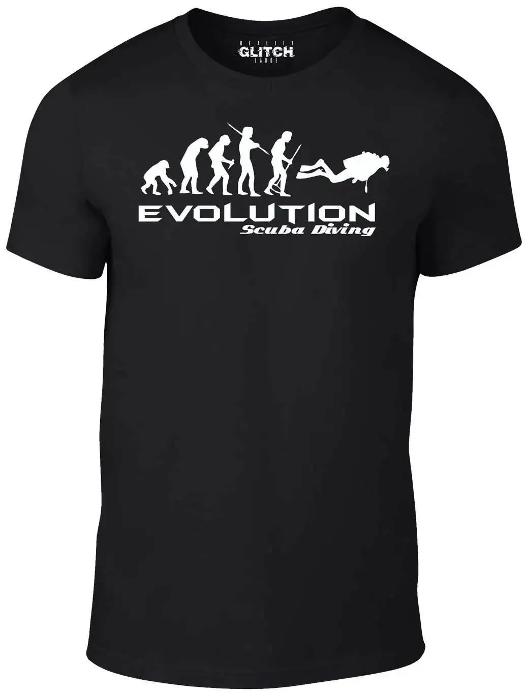 

Evolution Scuba Diving Funny Retro Sea Swim T-Shirt 100% Cotton O-Neck Summer Short Sleeve Casual Mens T-shirt Size S-3XL