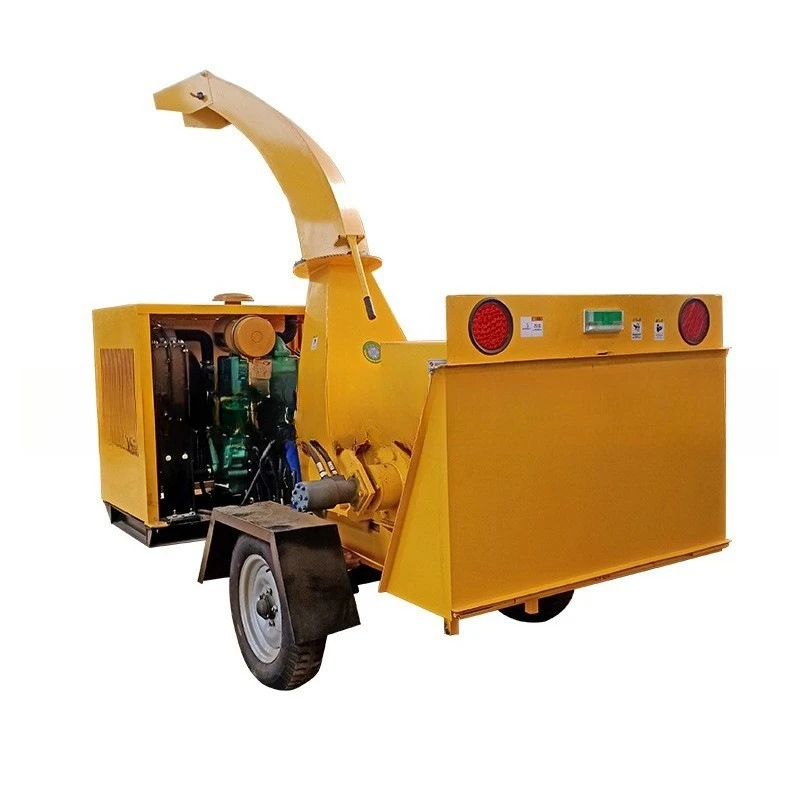 

Mobile branch wood crusher dry and wet fresh branch crusher large tree branch