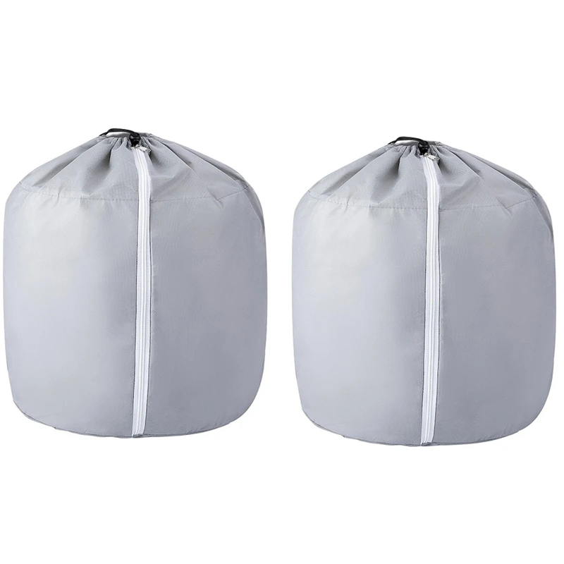 2PCS Plant Winter Protection Pot - 17.7x19.6Inch Flower Pot Protection Bag - Plant Cover with Drawstring and Zipper-ABHG - view 3