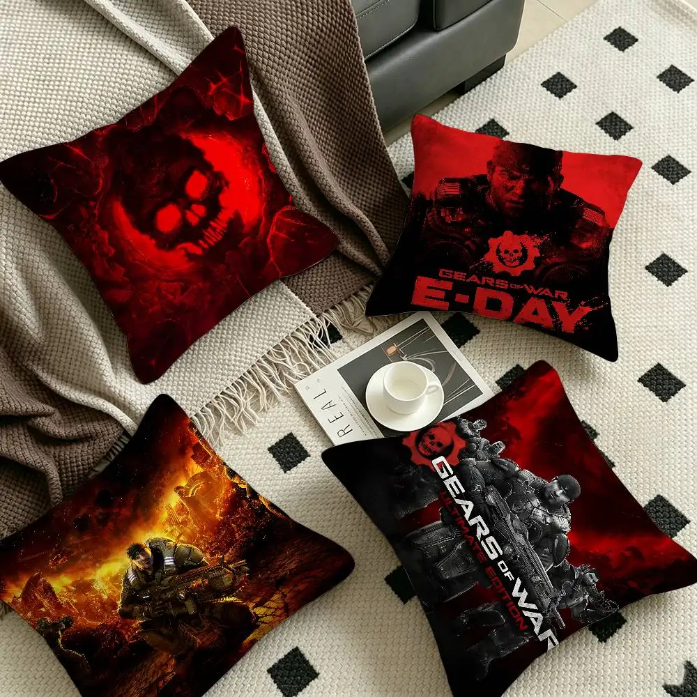 Game G-Gears of W-War Cushion Cover Pillowcase Upholstery Sofa Throw Pillow Home Decor Pillowcas