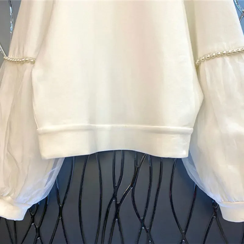 2024 Spring New Korean Fashion Hoodies Women Pullover Sweatshirt Tops Vintage Loose Streetwear Women Y2k Clothes