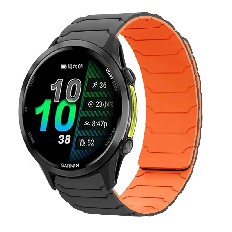 18 20 22 mm Silikonarmband für Garmin Venu 4 3 2 3S 2S Band Forerunner 255 165 265 255S 265S 970/Active 6/5/4 Magnetarmband – Detail 12
