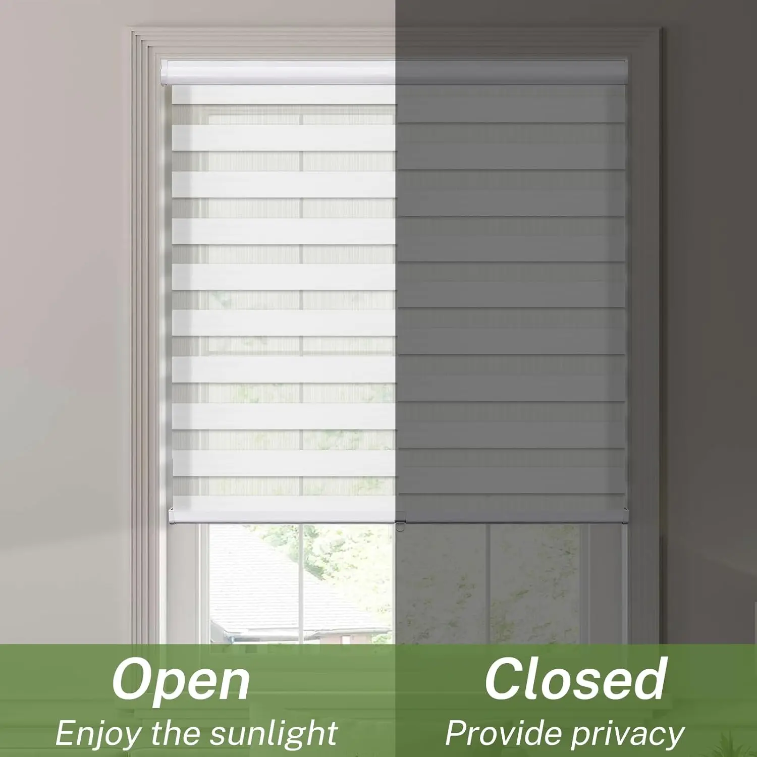 Factory Direct Sales Light Filtering blackout And Waterproof Day And Night Zebra Blinds For Windows