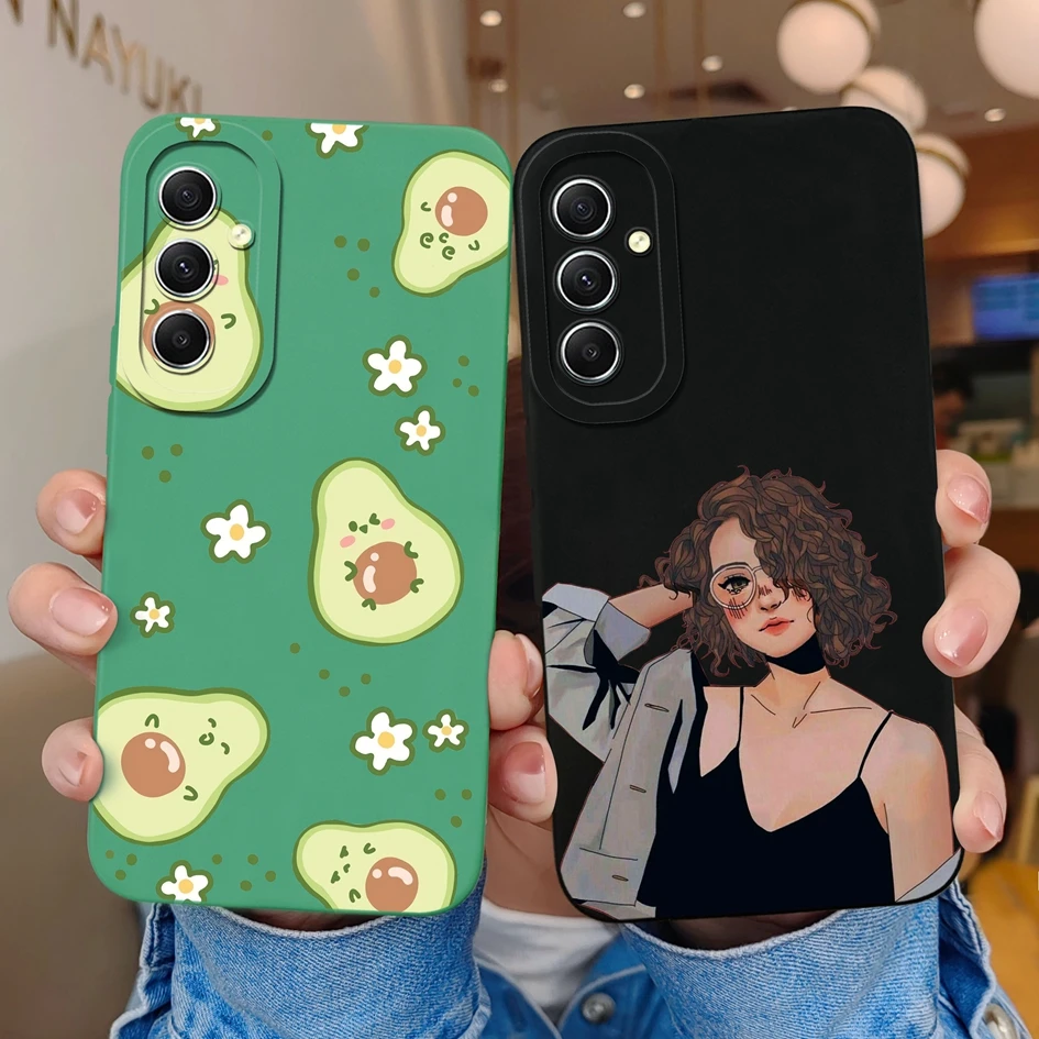 For Samsung Galaxy A34 A24 A54 Phone Case Shockproof Liquid Silicone Soft TPU Back Cover For Samsung A 34 A 24 A 54 Fundas Coque