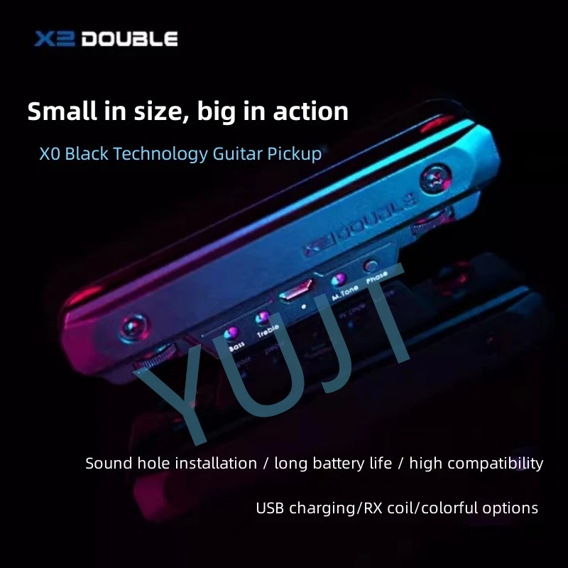 Double X0 Dual Mode Electromagnetic + Microphone Double Pickup Guitar Pickup