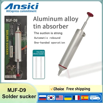 ANSIKI MJF-D9 Solder sucker Aluminum alloy Desoldering Pump ...